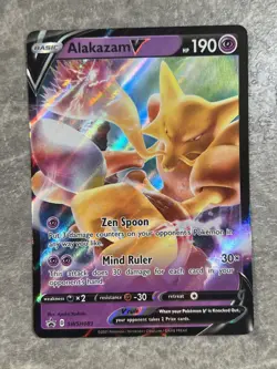 Alakazam V SWSH083 SWSH: Pokemon TCG Rare Promo Cards Holo (Near Mint) NM - Image 1
