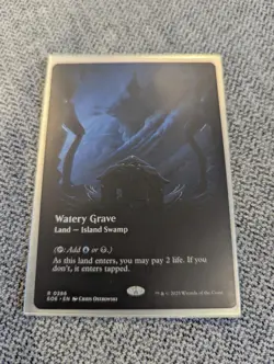 Watery Grave, Alt Art, Full Art, R 0286, EOE, Edge of Eternities, MTG, NM Magic - Image 1