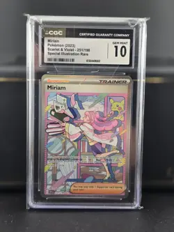 Miriam 251/198 2023 Pokemon SV1 EN Special Illustration Rare Cgc 10 - Image 1