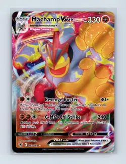 Machamp VMAX 073/189 Holo VMAX Rare Astral Radiance Pokemon Near Mint - Image 1
