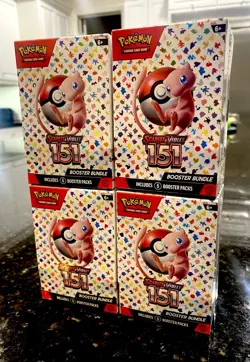 Big LOT (4) Pokemon 151 Booster Bundles TCG Factory Sealed English BNIB Rare🔥 820650853210 - Image 1