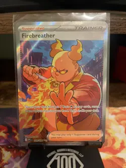 Pokemon Firebreather #119/094 Full Art Trainer Holofoil Phantasmal Flames - Image 1