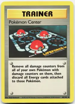 Pokemon Center Uncommon Base Set Unlimited 85/102 LP Pokemon - Image 1