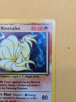 Ninetales 12/102 Base Set Holo Pokemon TCG Unlimited Holo Rare WOTC LP - Image 5