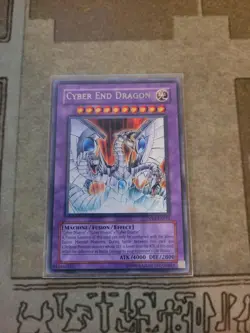 YUGIOH CYBER END DRAGON DP04-EN012 RARE UNLIMITED ED NM - Image 1