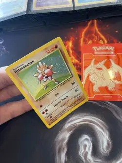 Pokemon WOTC Hitmonchan 7/102 Base Set UNLIMITED Holofoil Rare Lp+ VLP 012 - Image 2