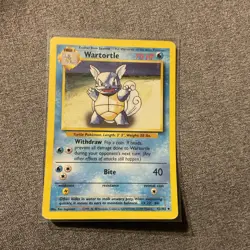 WARTORTLE 42/102 UNCOMMON BASE SET UNLIMITED POKEMON LIGHTLY PLAYED - Image 1