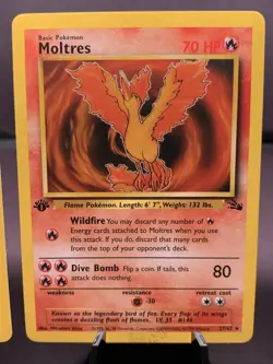 Pokemon TCG 1st Edition Legendary Birds Fossil Non Holo Rare Lot WOTC VTG 1999 - Image 3
