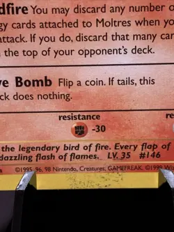 Pokemon TCG 1st Edition Legendary Birds Fossil Non Holo Rare Lot WOTC VTG 1999 - Image 4