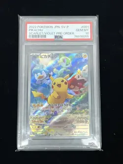 Pikachu 001/SV-P Scarlet and Violet Preorder Promo Japanese POKEMON - Image 1