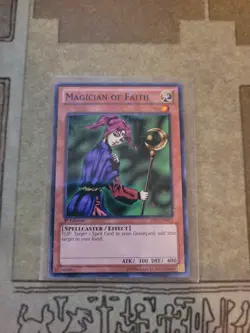 YUGIOH MAGICIAN OF FAITH BP02-EN005 MOSAIC RARE 1ST ED NM - Image 1