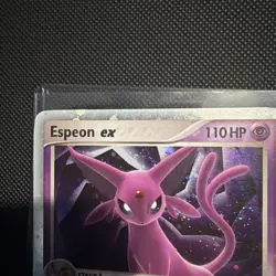 2005 Pokemon EX Unseen Forces Espeon EX Holo Foil Rare 102/115 swirl on head - Image 2