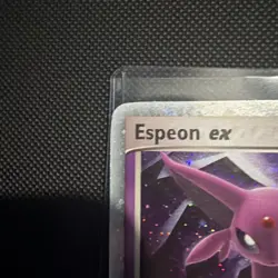 2005 Pokemon EX Unseen Forces Espeon EX Holo Foil Rare 102/115 swirl on head - Image 3