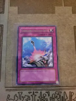 YUGIOH COMPULSORY EVACUATION DEVICE DL09-EN019 RARE UNLIMIT ED SILVER NM - Image 1