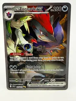Pokemon N's Zoroark Illustration Rare Journey Together 185/159 - Image 1