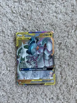 The Pokemon Company Arceus & Dialga & Palkia GX 156/236 Ultra Rare Holo Cosmic … - Image 3
