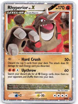 Rhyperior LV.X DP29 Holo Diamond and Pearl Promos HP - Image 1