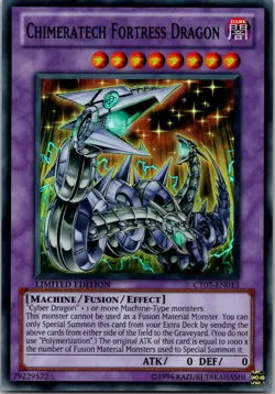 Yugioh Chimeratech Fortress Dragon CT07-EN013 Limited Edition Super Rare NM - Image 1