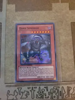 YUGIOH DARK SIMORGH CT08-EN006 SUPER LIMITED ED NM - Image 1