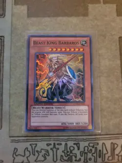 YUGIOH BEAST KING BARBAROS CT08-EN005 SUPER LIMITED ED NM - Image 1