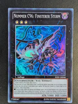 Nummer C96: Finsterer Sturm SHSP-DE046 Super Rare Deutsch NM YUGIOH - Image 1
