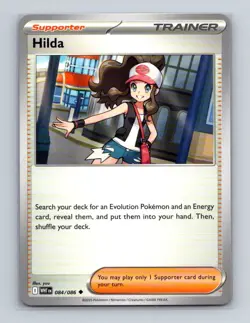 Hilda 084 2025 Pokemon S&V White Flare Uncommon Base Card NM+ (b) - Image 1