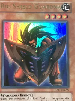 yugioh Big Shield Guardna DB1-EN097 Unlimited Edition Ultra Rare near mint - Image 2