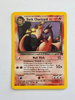 Dark Charizard 4/82 Team Rocket Rare Holo Pokemon Card WOTC 2000 - Excellent - Image 1