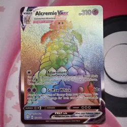 Pokemon 2021 TCG Alcremie VMAX Holo Card 073/072 Shining Fates Gem 💎 - Image 1