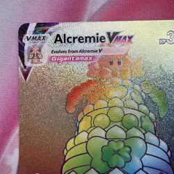 Pokemon 2021 TCG Alcremie VMAX Holo Card 073/072 Shining Fates Gem 💎 - Image 2