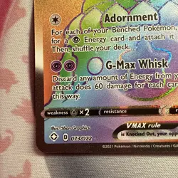 Pokemon 2021 TCG Alcremie VMAX Holo Card 073/072 Shining Fates Gem 💎 - Image 4