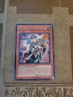 YUGIOH JUSTICE OF PROPHECY ABYR-EN023 RARE 1ST ED NM - Image 1
