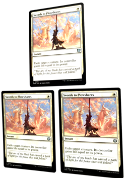 MTG, Swords to Plowshares #0137 X2, #0078 X1, Ixalan Mint/NM Un-played 3 cards - Image 2