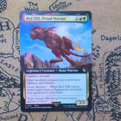 Red XIII, Proud Warrior (Extended Art) ✅ Final Fantasy ✅ Magic (mtg) - Image 1