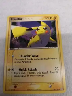 Pokemon Pikachu 78/110 EX Holon Phantoms - Image 1
