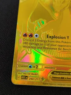 Pokemon Mega Charizard Y EX Full Art Foil Mega Hyper Rare 360HP Explosion Y Me02 - Image 2