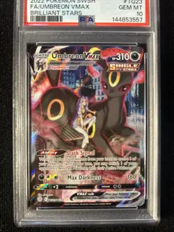 Umbreon VMAX PSA 10 Pokemon Brilliant Stars TG23 English Trainer Gallery 2022 - Image 2