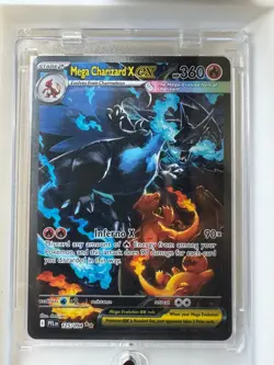 Pokemon TCG Phantasmal Flames Mega Charizard X ex 125/094 SIR - Image 1