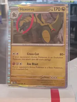 HAXORUS 070/086 SV: BLACK BOLT RARE HOLO POKEMON TCG NMT+ - Image 1