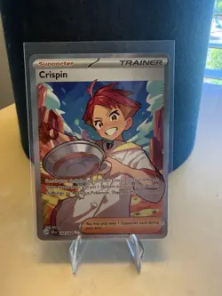 Fast Shipping | Crispin Full Art, Ultra Rare Stellar Crown 164/142 Pokemon - Image 1