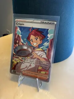 Fast Shipping | Crispin Full Art, Ultra Rare Stellar Crown 164/142 Pokemon - Image 2