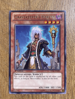 Gravekeeper's Heretic | LVAL-EN084 | Rare | 1st Edition | YuGiOh Card | Mint - Image 1