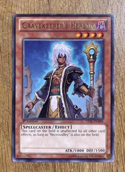 Gravekeeper's Heretic | LVAL-EN084 | Rare | 1st Edition | YuGiOh Card | Mint - Image 2