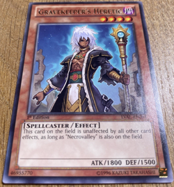 Gravekeeper's Heretic | LVAL-EN084 | Rare | 1st Edition | YuGiOh Card | Mint - Image 3