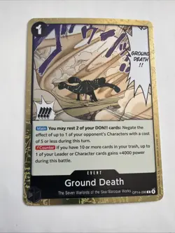 Ground Death OP14-096 The Azure Sea's Seven Gold Foil - ONE PIECE TCG English NM - Image 2