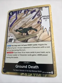 Ground Death OP14-096 The Azure Sea's Seven Gold Foil - ONE PIECE TCG English NM - Image 3