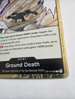 Ground Death OP14-096 The Azure Sea's Seven Gold Foil - ONE PIECE TCG English NM - Image 4