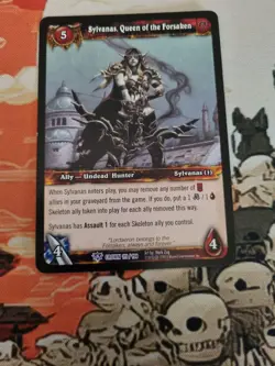 World of Warcraft TCG Crown 119/198 Sylvanas, Queen of the Forsaken - Image 1