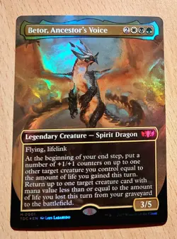 Mtg Magic: # FOIL # Betor, Stimme der Ahnen / Ancestors Voice, Full Art English - Image 2