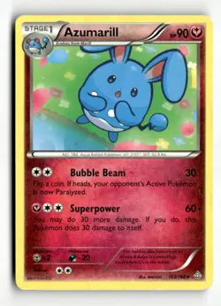 Azumarill XY - Primal Clash 103/160 NMvintage pokemon card - Image 1